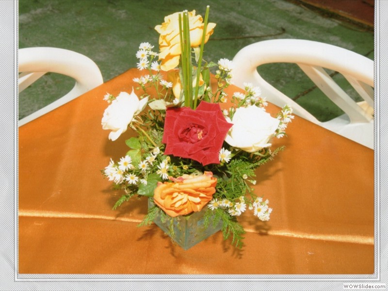 Arranjo de mesa de convidados